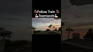 Follow Train Teamwork Daily! Let's Grow Together #fyp #foryou #followtrain #10k
