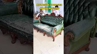 Refurbishing an old sofa and making $2,000   #revamping #diy #flipping  #makemoney