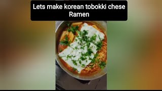Korean Tteokbokki Cheese Ramen Recipe – Melted Cheese Heaven!" 😋😍🤩