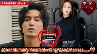 Jerry Yan Announces Marriage at 48—Fans Stunned by the Unexpected Bride!