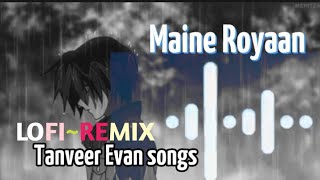 Maine Royaan|Lofi~Remix|Tanveer Evan |Maine-Royaan song|