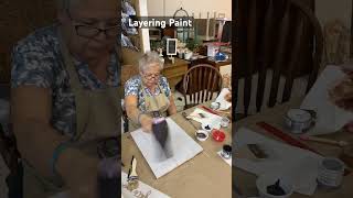 Layering Annie Sloan Chalk Paint #diy #anniesloan #bakercity#homemade #idaho
