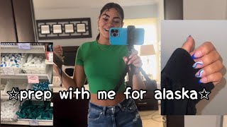 PACK & PREP WITH ME FOR ALASKA | nails, eyebrows, shopping, packing!