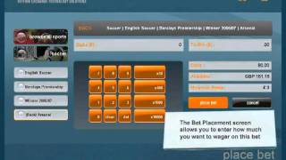 BetXTech - Self Service Sports Betting Kiosk Terminal EPOS User Interface Design  - Bet Placement