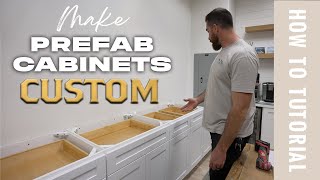 Transform Prefab Cabinets CUSTOM !!! Easy Steps D.I.Y. Tutorial