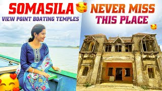 Mini Maldives of Telangana | Hyderabad To Somasila | Somasila Cruise | Boating | Temples| Roadtrip🚗