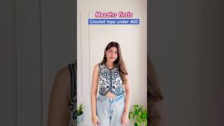 Meesho crochet top✨#shorts #summertops #crochettops #topshaul #tops #haul #shortsfeed #shortsviral