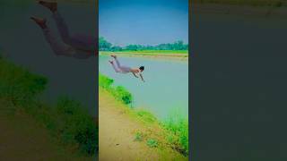 Jumping into river #jumping #divng #swimming #jump #swimmingpool