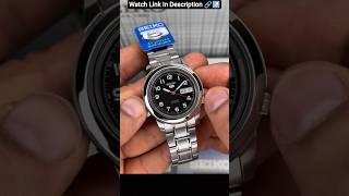 Seiko 5 Automatic Black Dial Luxury Men's Watch #luxurywatchesformen #elegantwatches #seiko