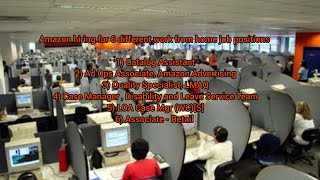 Amazon hiring for 6 different work from home job positions #amazon #amazonjobs #amazoncareers