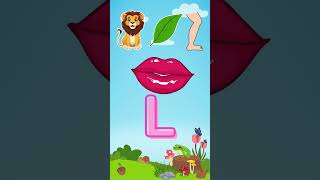 L for Lion | alphabet for kids | phonics song english alphabet |एबीसीडी #abcd #shorts #ytshorts