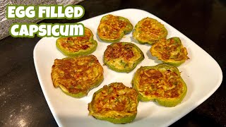 Egg Filled Capsicum Recipe | Healthy Breakfast | Weight Loss Breakfast