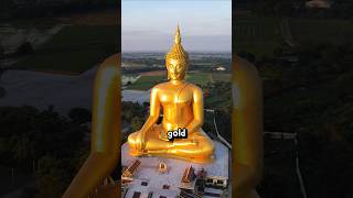 How much gold is used in Thailand's large Buddha statues