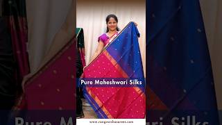 Handloom pure Maheshwari silk sarees in traditional patterns.WhatsApp 9100062127#maheshwarisilksaree