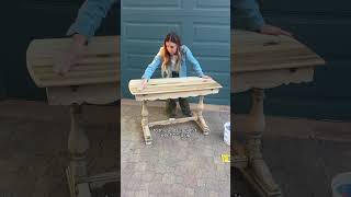 5,000 ドルのテーブルが 60 ドルで買える!! #diy #furnitureflip #thriftflip #restoration #furniturerestoration #home