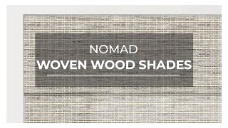 Nomad Woven Wood Shades by SelectBlinds.com