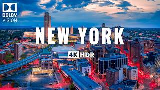 NEW YORK 4K ULTRA HD [60FPS] - Inspiring Cinematic Music With Beautiful Cityscape - 4K Nature Film