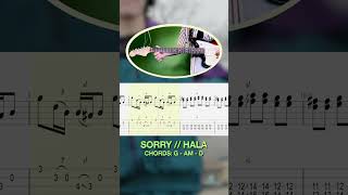 "Sorry" // Hala Guitar Solo [Music + Tabs]