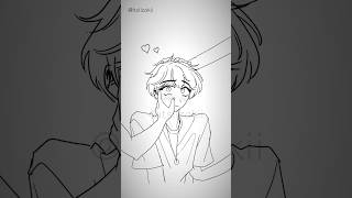 Bro is soft and pettable #oc #animation #webtoon #animeboy #animationmeme