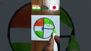 Indian 🇮🇳 Bangladesh  🇧🇩Japan 🇯🇵Flag drawing independence day #shorts #trending #viral