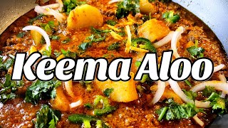 Keema Aaloo قیمہ آلو (Crock Pot recipe) - Aalu Keema - Ground Beef With Potato 2021 Recipe