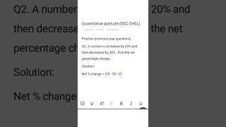 Previous year questions.. #sscchsl #education#exam#ssc#generalknowledge#quantitativeaptitude#shorts