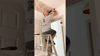 5 tips to easily install wallpaper on a ceiling!! #wallpaperinstallation #wallpaperdesign