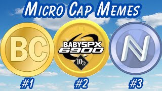 Random micro cap meme coins I found