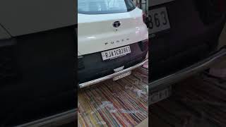 Tata punch rear steel bumper guard installation #Tata #punch #steel #bumper #guard #floor #mating 🥰🤣