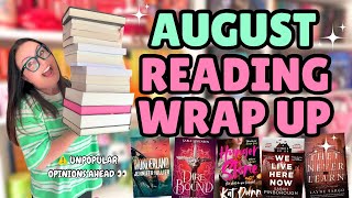 The BOOKS I Read In AUGUST 2025 | Reviews, Recommendations and a SHOCKING DNF 💕📚✨