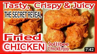 fried chicken recipe / how to cook crispy fried chicken jollibee style / chickENJOY