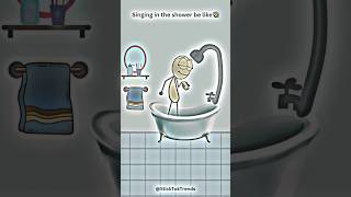 Signing in the shower be like 🤣 #4kmemes #animation #cartoon #funnyanimation