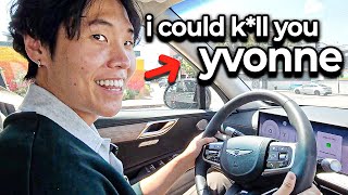making yvonne fear me behind the wheel