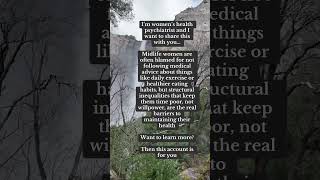 Midlife women and time poverty #womensmentalhealth #womenover40 #psychiatrist