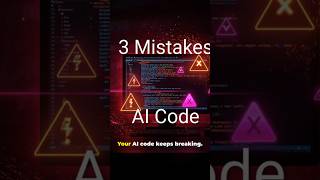 3 Mistakes That Break Your AI Code (I Made Them All)#AICoding  #ChatGPT #CodingTips  #AITools