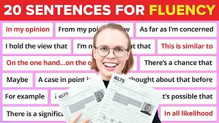 20 Most Common Sentence Patterns for IELTS Speaking | Band 7+ Vocabulary
