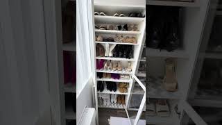 My shoe closets have all been organized!! #organizedhome #aestheticvibes #shoecloset