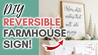 DIY Wood Signs With Frame | Farmhouse Sign DIY with Cricut or Cameo!