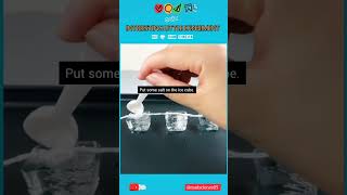 Ice Cubes and Thread Experiment | DIY Science Experiment #diyscience #experiment