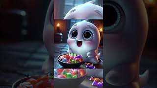 Glimmer the Ghost - I wish I could taste it like everybody else......#halloween #spooky #shorts