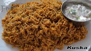 Kuska Recipe/ Plain Kuska/ Plain Biryani/Lunch Box Recipe