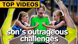 Son's OUTRAGEOUS CHALLENGES  **SHOCKING** | Jordan Matter