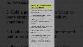 7 Confidence Hacks That Work INSTANTLY (#5 is a Game-Changer)