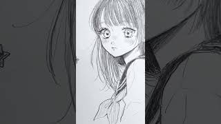 [That girl from the rumor mill] I tried drawing it #shorts #manga #anime #anime #manga video #rom...