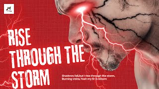Most Powerful Motivational song | Rise through the storm | Lyrical Macherla Music | AI Music