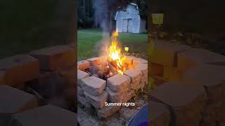 Summer night bonfire vibes #michigan #memories #bonfirevibes