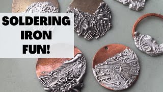 Easy Stamped Soldered Pendants Tutorial | Soldering Iron Jewelry! Laura Beth Love