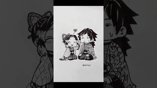 giyu, shinobu drawing #demonslayer #anime #manga #drawing #art #animeart