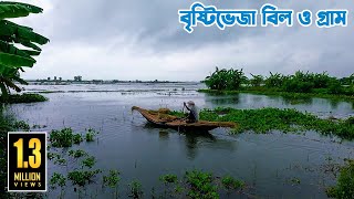 রাজবাড়ীর বৃষ্টিভেজা বাড়িগ্রাম বিল ও গ্রাম || Panorama Documentary