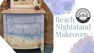 Beach Nightstand Makeover with Annie Sloan Chalk Paint
